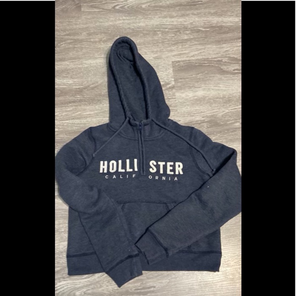 Hollister low crop quarter zip